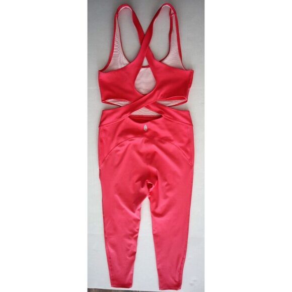 FP Movement OB1449134 Women's Sz S Pink Back It Up One Piece Jumpsuit - Picture 2 of 12